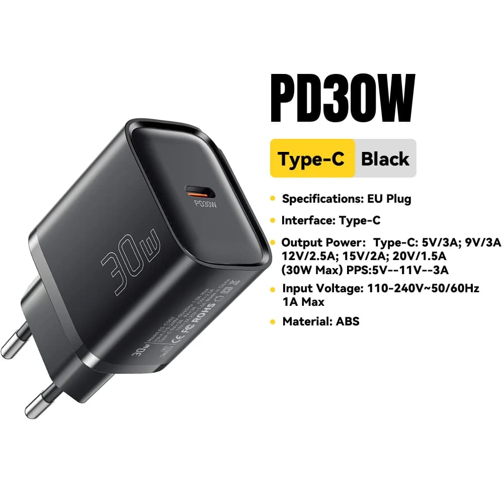 30W Mini USB-C PD-pikalaturi