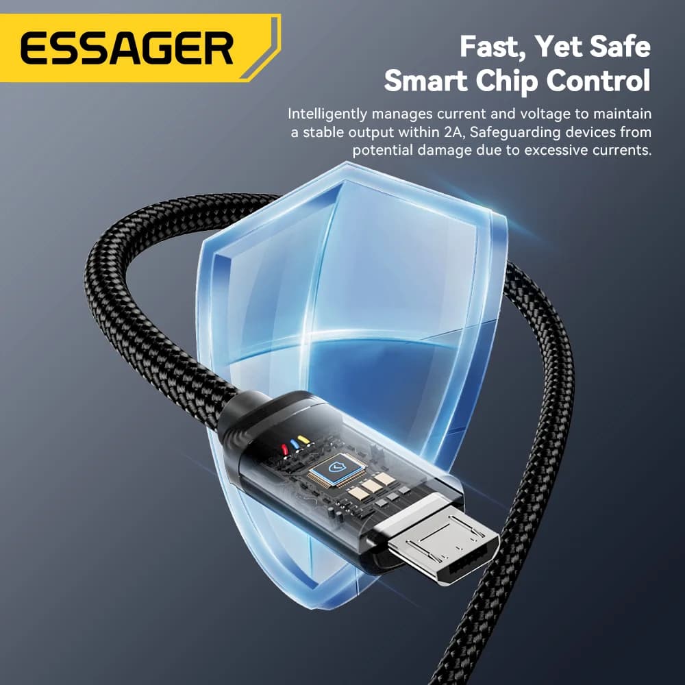 2-in-1 USB Type-C- ja Micro USB -pikalatauskaapeli