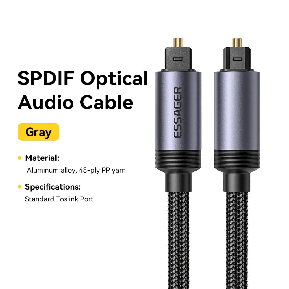 Digitaalinen optinen Toslink SPDIF-äänikaapeli