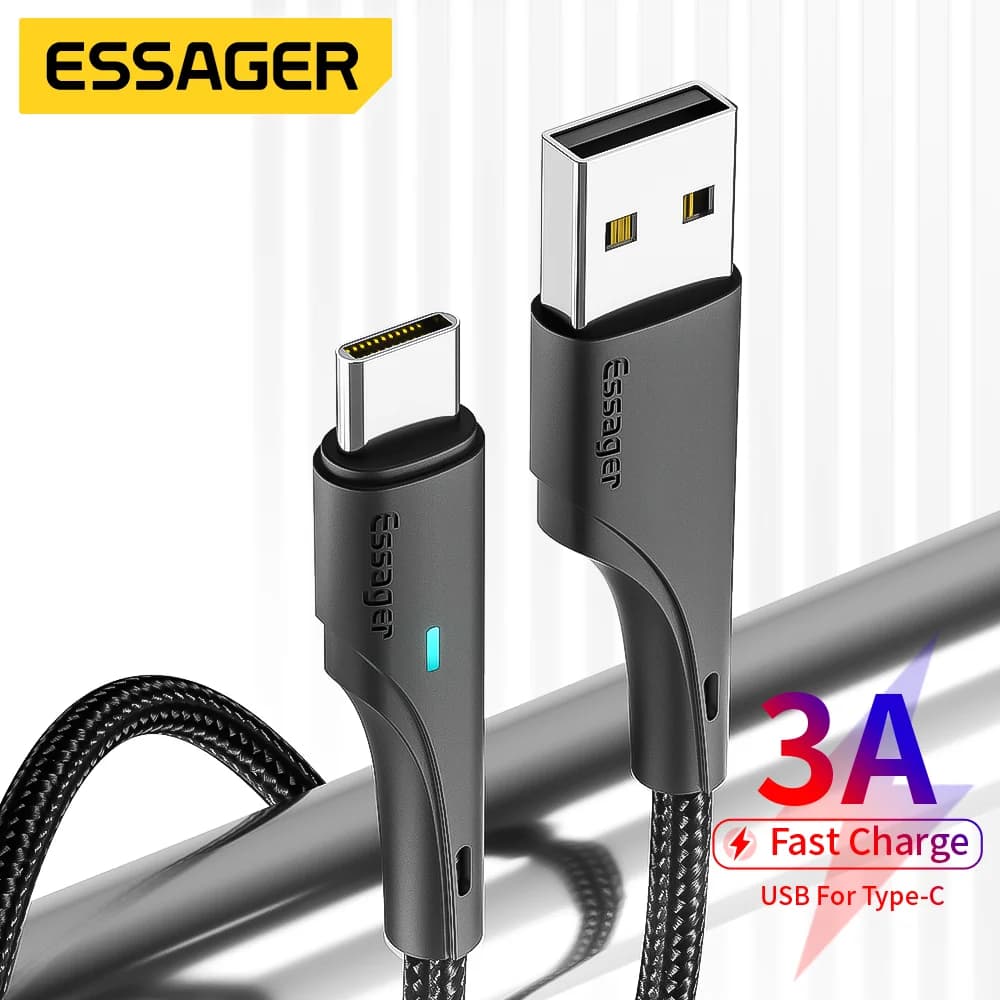 3A USB-C pikalataus- ja datakaapeli
