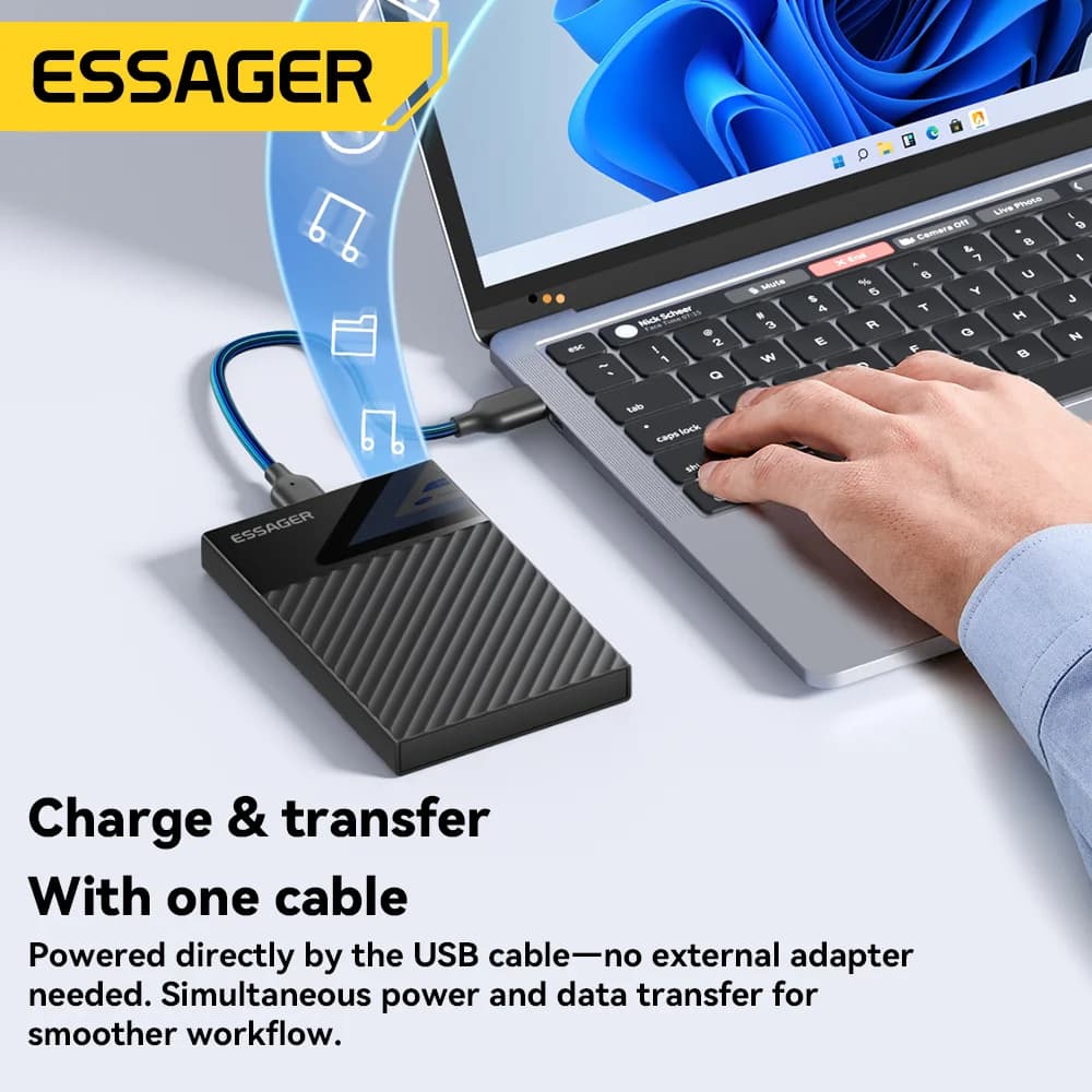 2,5 tuuman USB 3.0 SATA SSD/HDD-kotelo