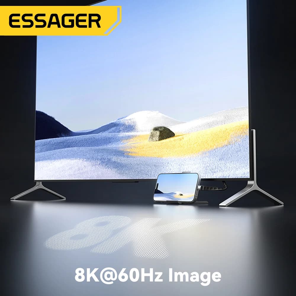USB 4.0 Type-C -kaapeli, 40 Gbps data ja 8K video