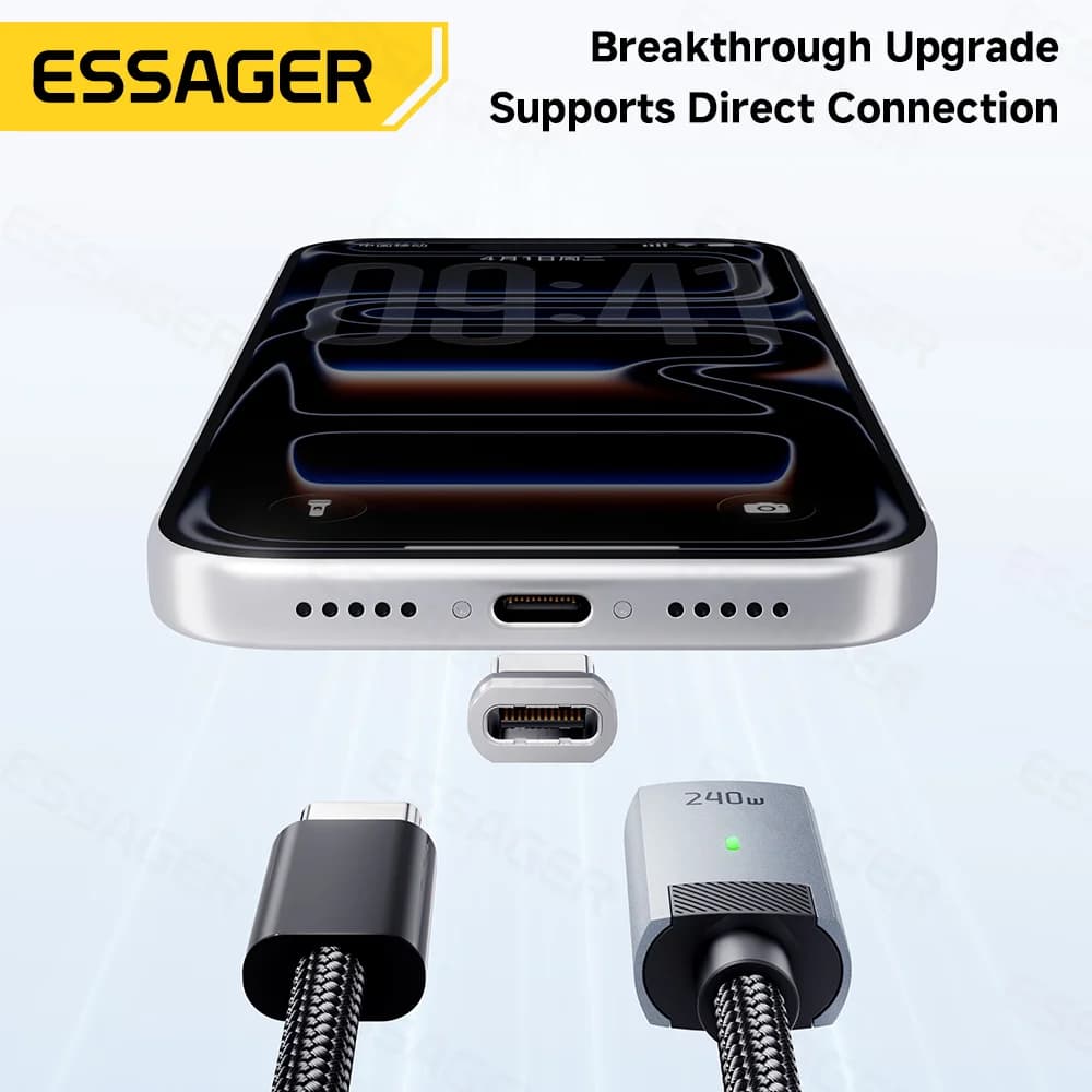 240W Magneettinen USB-C - USB-C -latauskaapeli