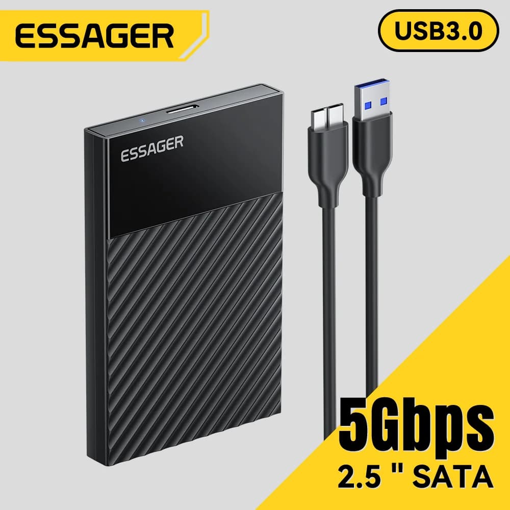 2,5 tuuman USB 3.0 SATA SSD/HDD-kotelo