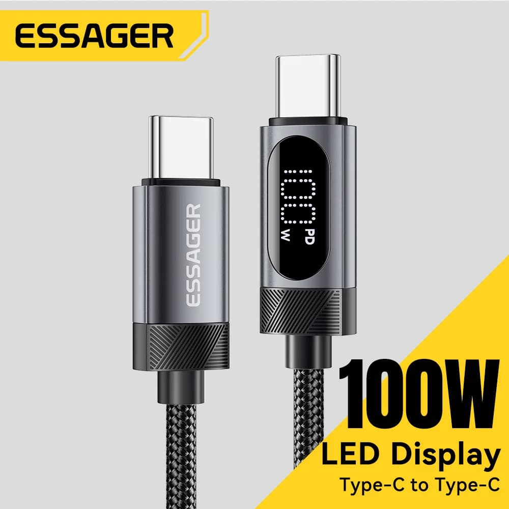 100W USB-C - USB-C-pikakauskaapeli