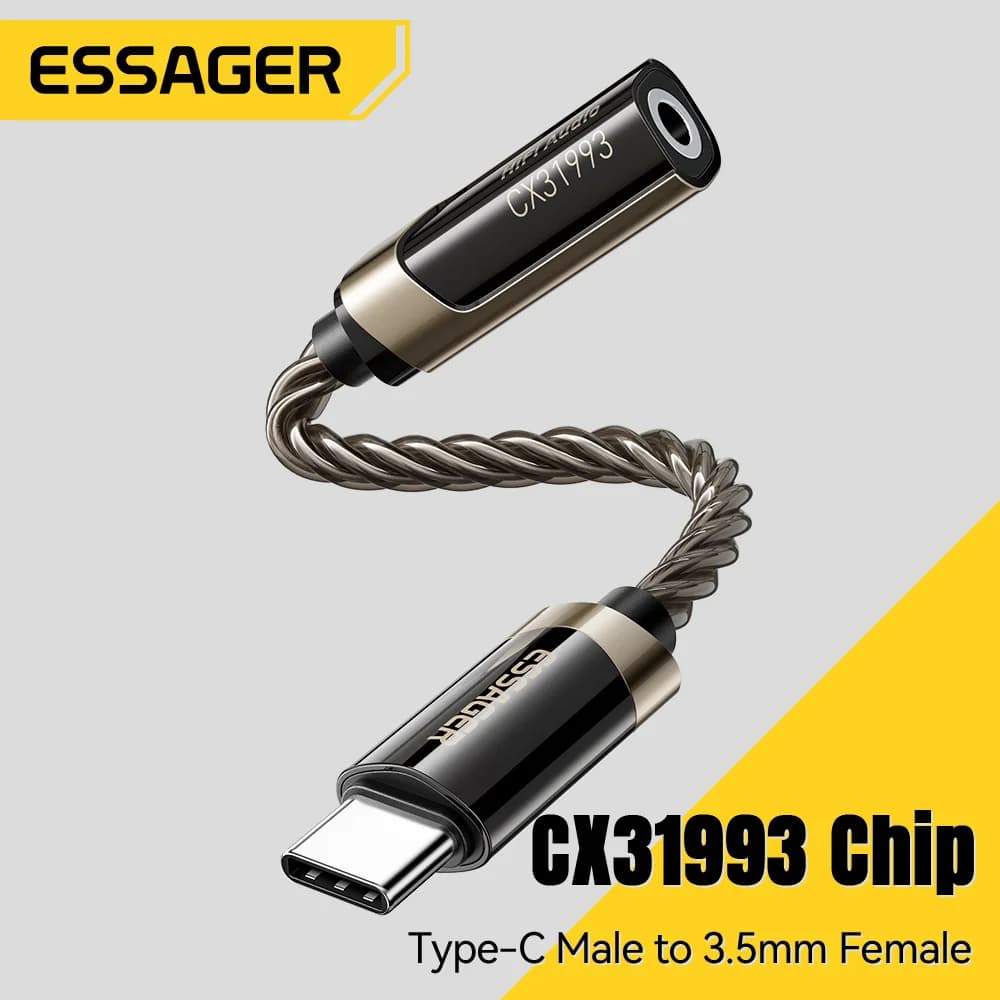HiFi USB-C - 3.5mm Kuulokeaudioadapteri