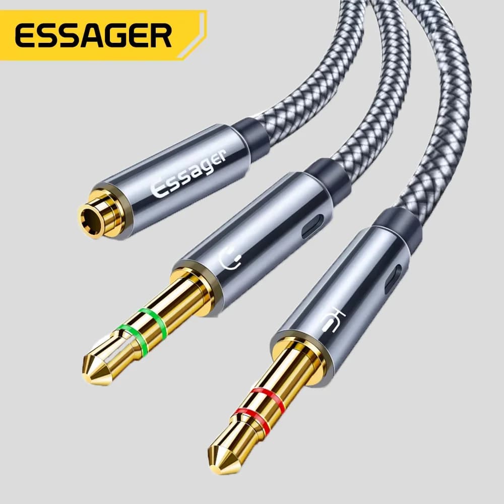3,5 mm äänisplitteri Y-adapterikaapeli
