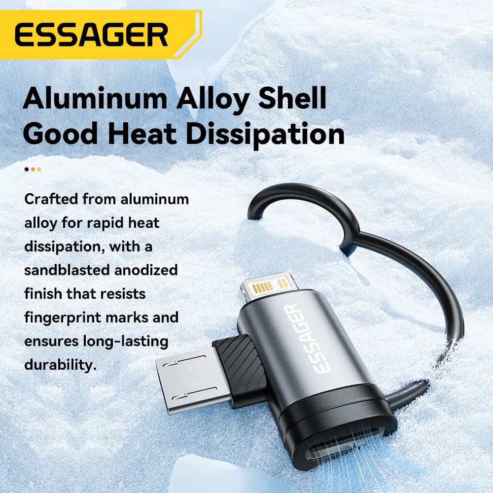2-in-1 Lightning- ja Micro USB -adapteri