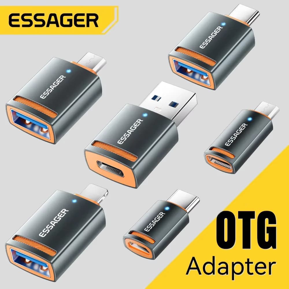 USB 3.0 OTG -sovitin Type-C uros USB-A naaras