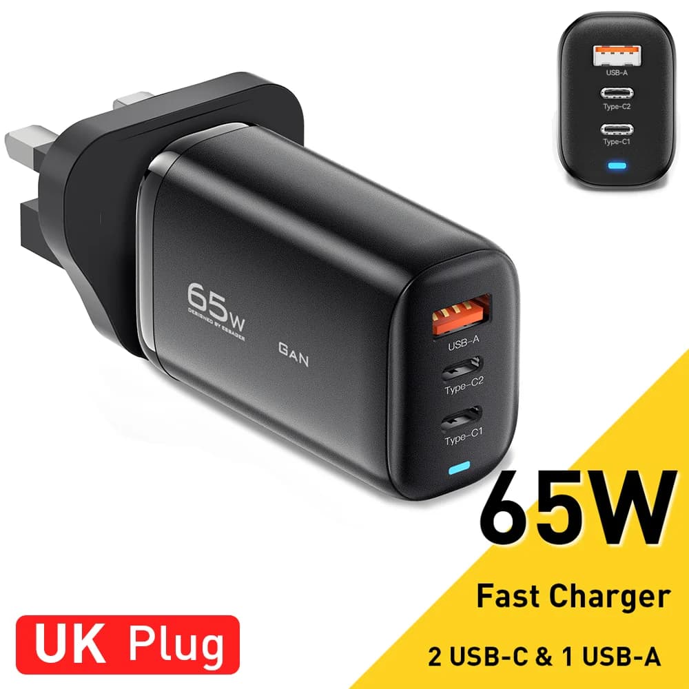 65W GaN USB-C Latausalusta, PPS