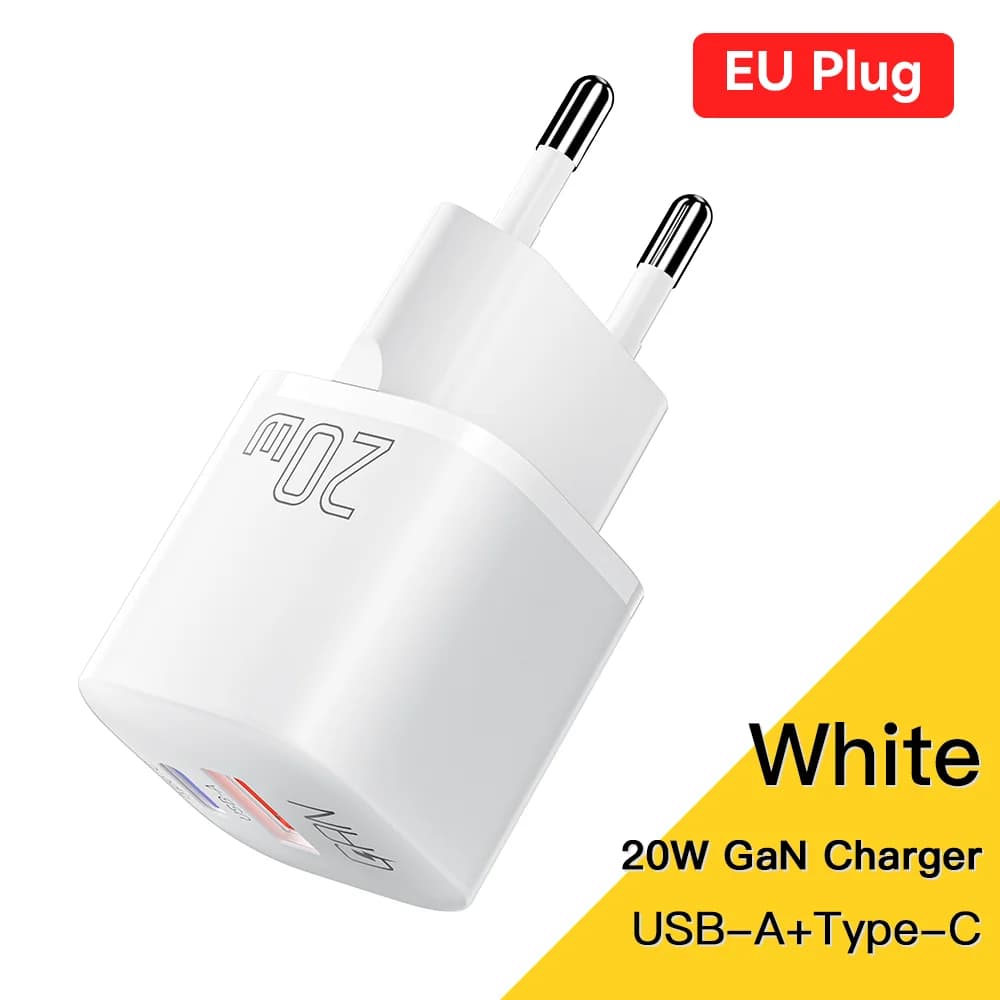 20 W GaN USB-C PD Pikalaturi