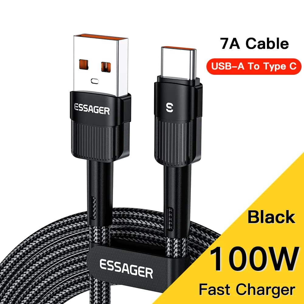100W USB-C - USB-C -nopeuslatauskaapeli 3 m