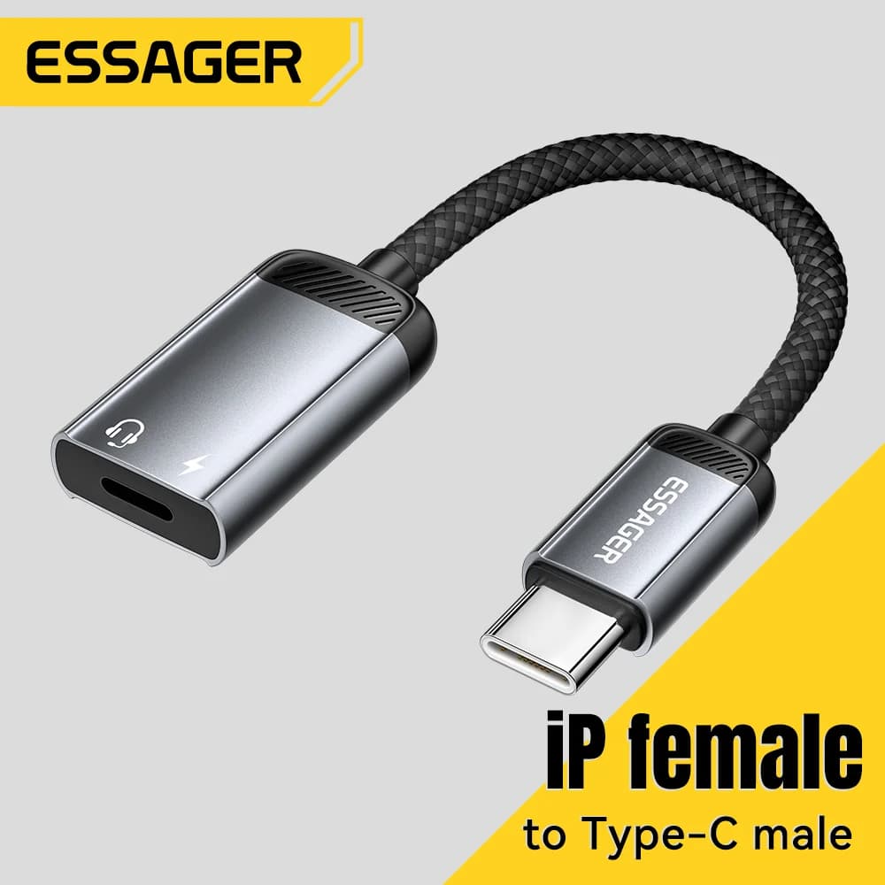 USB-C naar Lightning OTG-äänisovitin