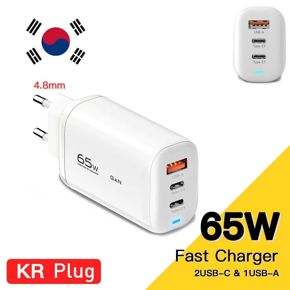 65W GaN USB-C Latausalusta, PPS