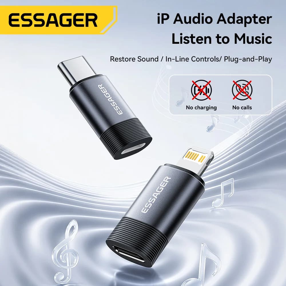 USB-C - Lightning -kuulokeadapteri