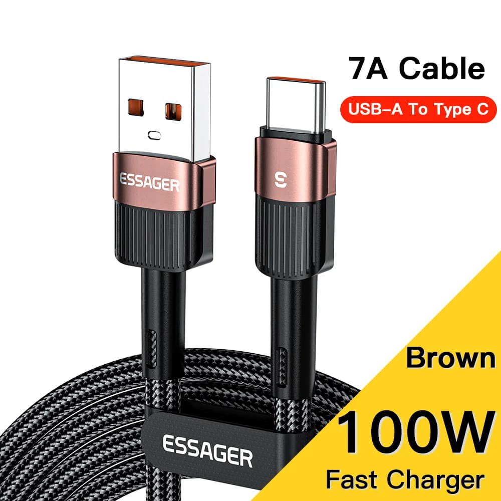 7A USB-C pikalataus- ja datakaapeli 66W